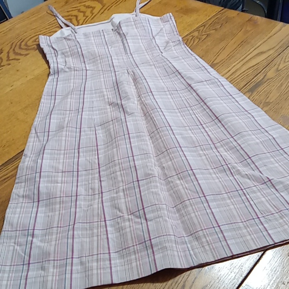 J.CREW Womens Dress 4 NEW  PINK Casual Party Striped Straps COTTON - Picture 8 of 8